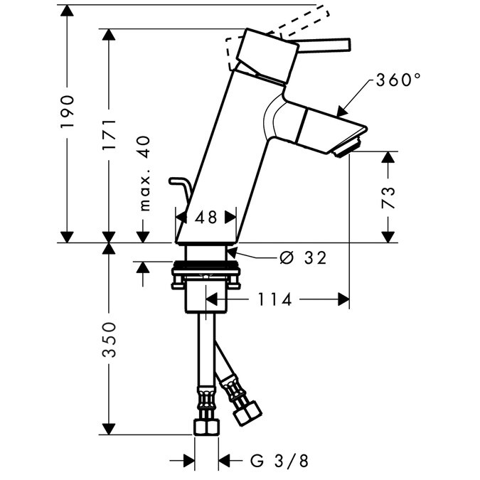 Hansgrohe Talis 32053000 смеситель для раковины хром