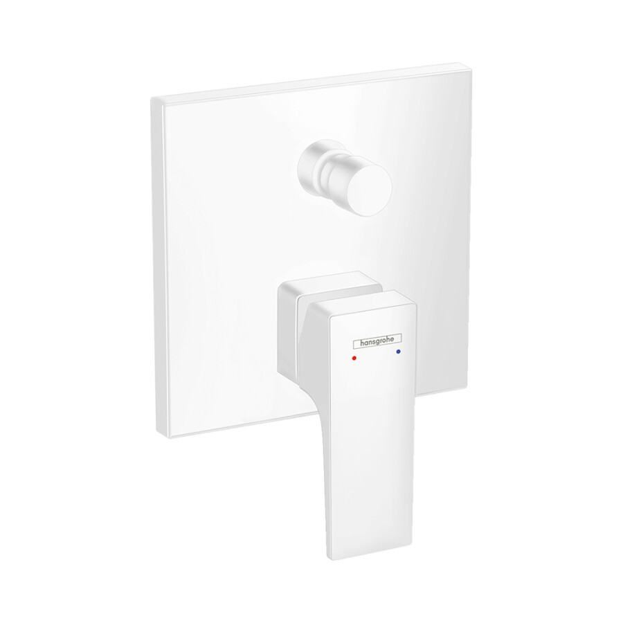 Hansgrohe Metropol Смеситель для ванны с рычаговой рукояткой скрытый монтаж белый матовый 32545700