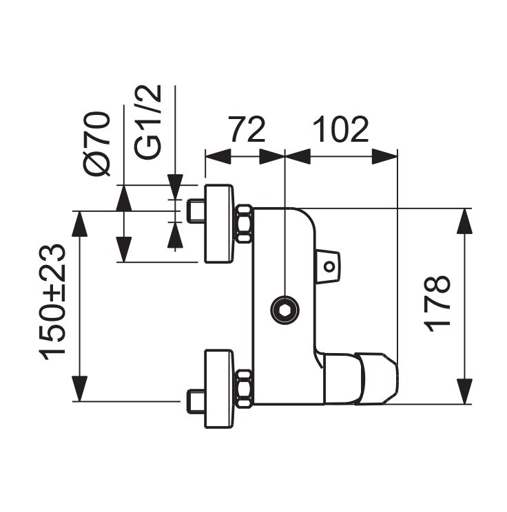 Vidima Balance BA272AA Душевая система без излива