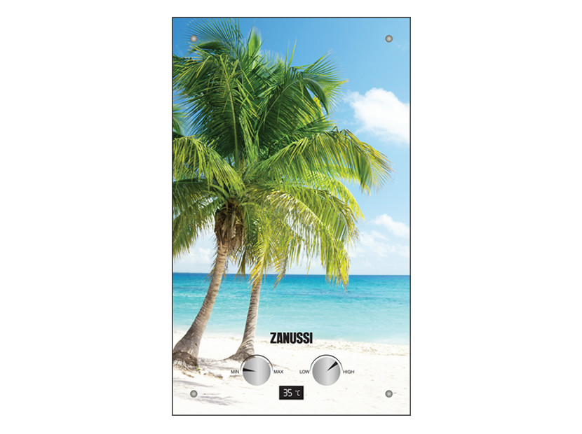 Zanussi GWH 10 Fonte Glass Paradiso газовая колонка белый 20 кВт