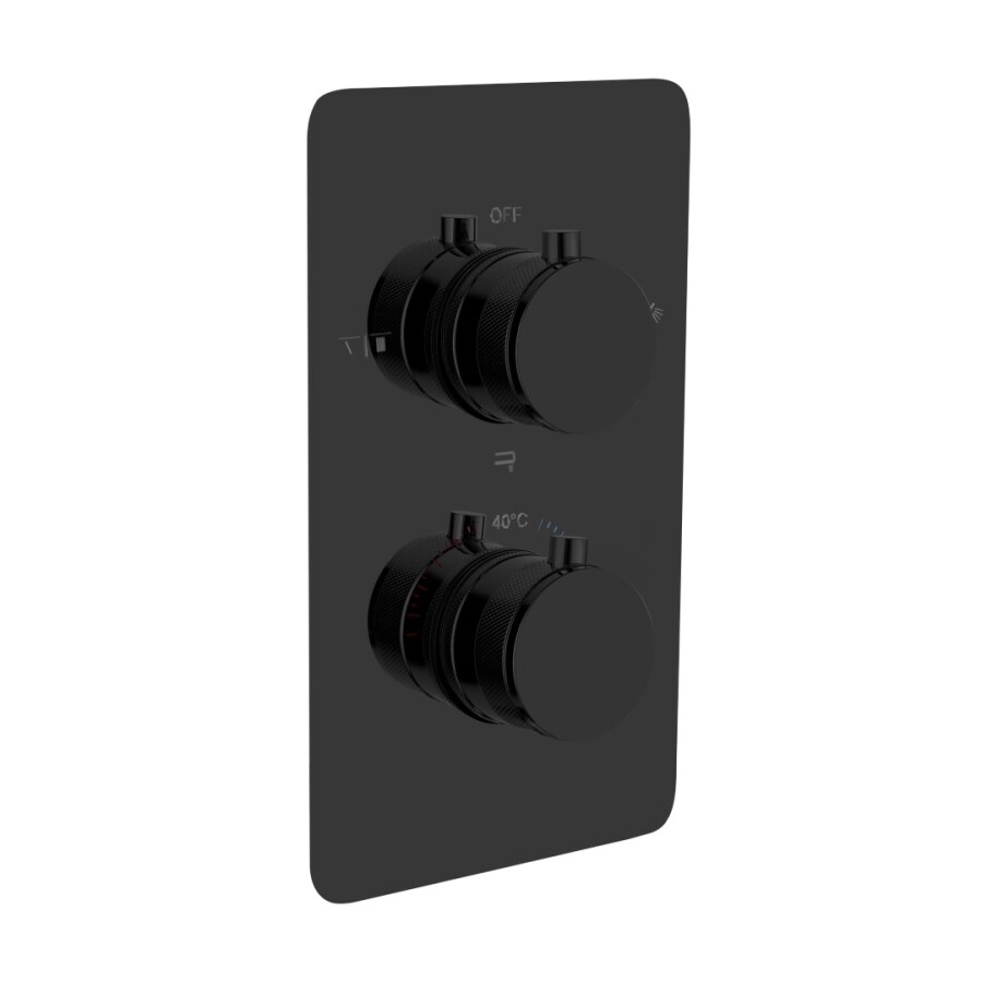 Смеситель встраиваемый с термостатом 3-х проходной Boheme Cell Thermo Shine Gun Metal 134-3-SGM