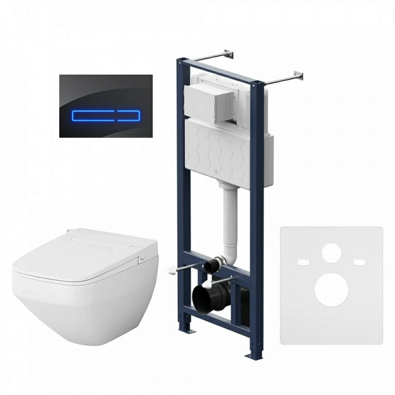 Am.Pm Inspire 2.0 унитаз-биде подвесной с инсталляцией и клавишей смыва IS450A38.CCC50A