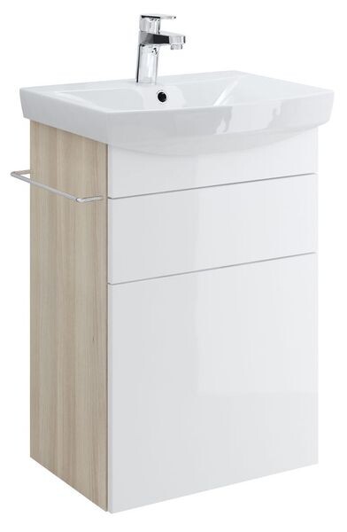 Cersanit Smart 55 см тумба с раковиной SU-SMA-CA55/Wh подвесная
