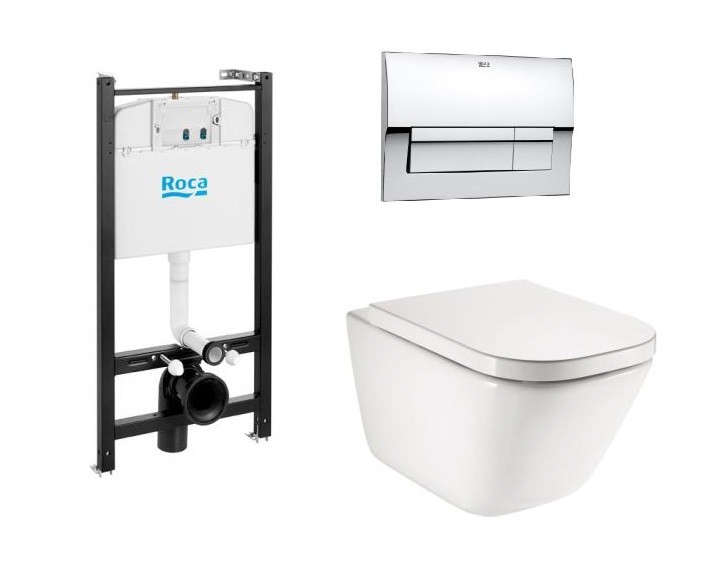 Roca Gap 893104100 унитаз подвесной + инсталляция