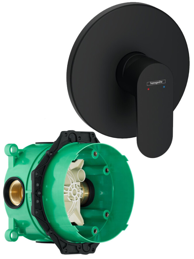 Hansgrohe 72667670S Set HG Rebris S смеситель для душа скрытого монтажа (72667670+01800180) матовый черный