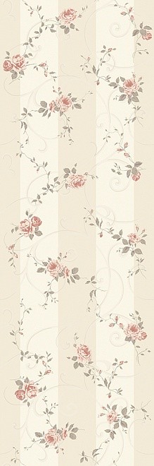 Kerama Marazzi Дейра 25х75 см плитка настенная бежевая матовая цветы