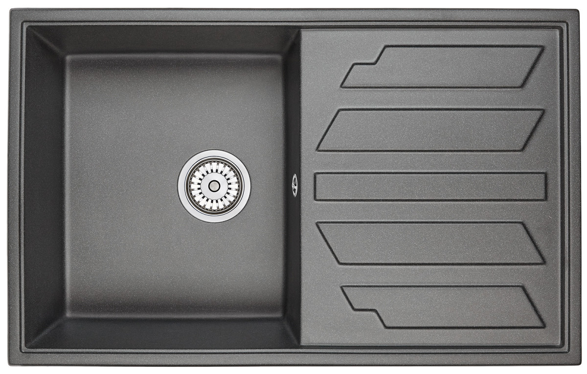 Granula GR-8002 Мойка для кухни оборачиваемая черный 79х50 см
