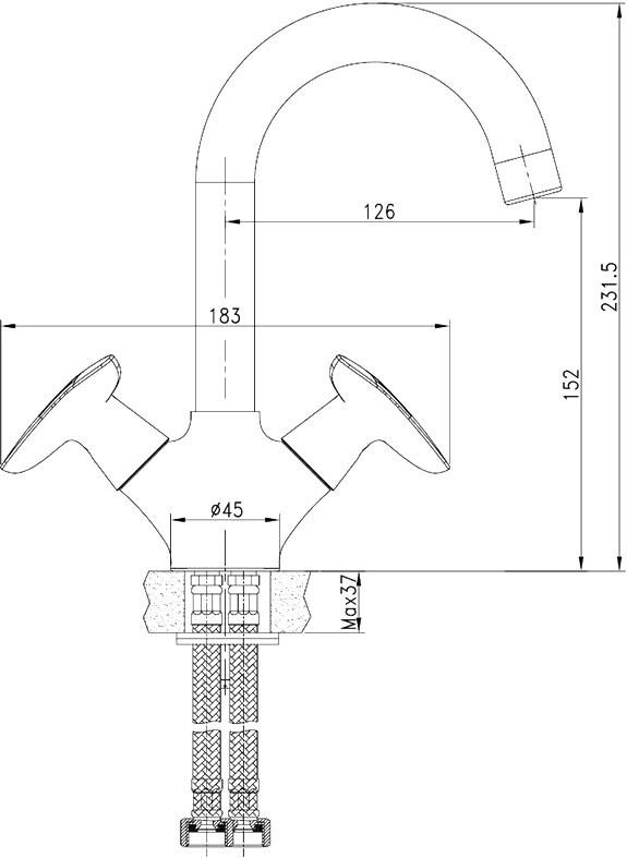 Iddis Copter COPSB00i01 смеситель для раковины