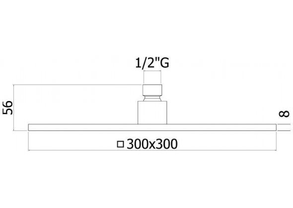Paffoni Syncro King ZSOF078CR верхний душ с держателем