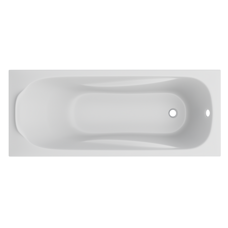 Vento Italy Serena Simple LA Ванна акриловая прямоугольная 160*70*43,5 см белая без каркаса и панели SERENA 160