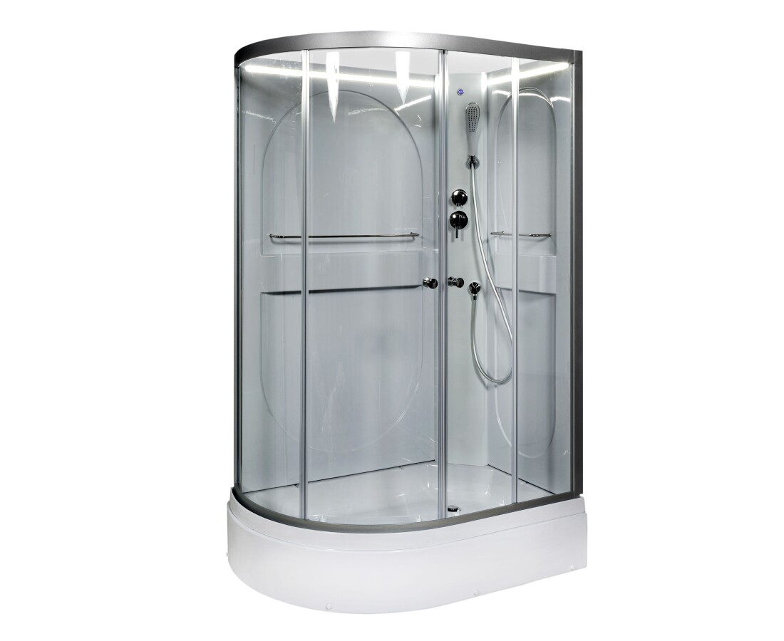 Deto душевая кабина 120х80 L520RNLED без крыши правая