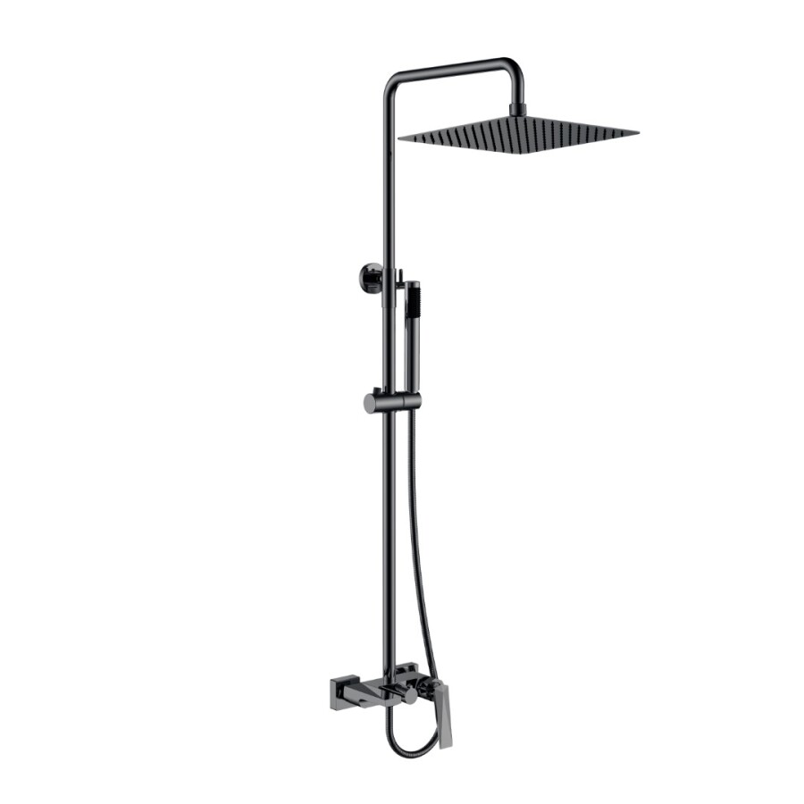 Душевая система Boheme Venturo Shine Gun Metall с изливом 378-SGM