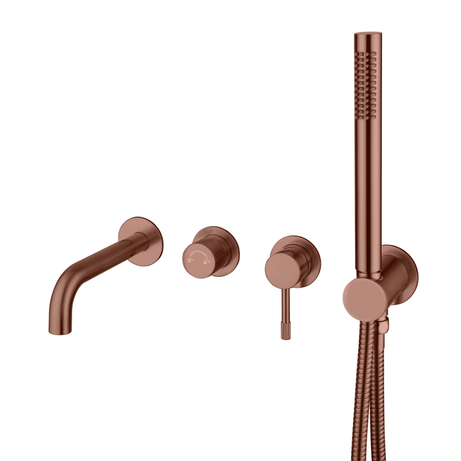 Смеситель для ванны встраиваемый Boheme Uno Brushed Bronze 464-3-BRB