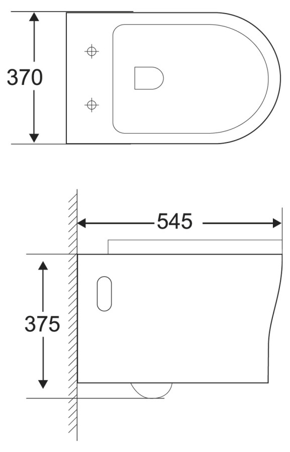 BelBagno Ancona BB1224CHR унитаз подвесной