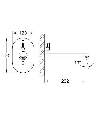 Grohe Eurosmart Cosmopolitan E 36376000 смеситель для раковины инфракрасный