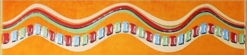 Tubadzin Majolika Malva 12 20x4 см бордюр оранжевый