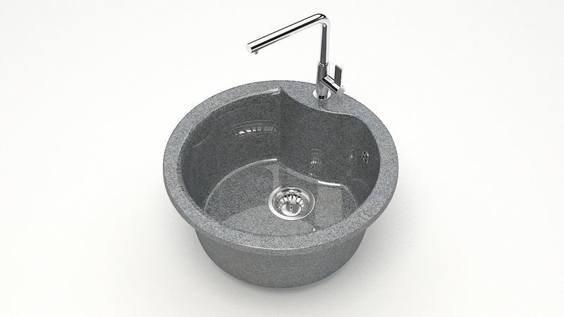 Marrbaxx Флори Z2 Мойка для кухни глянцевая темно-серая