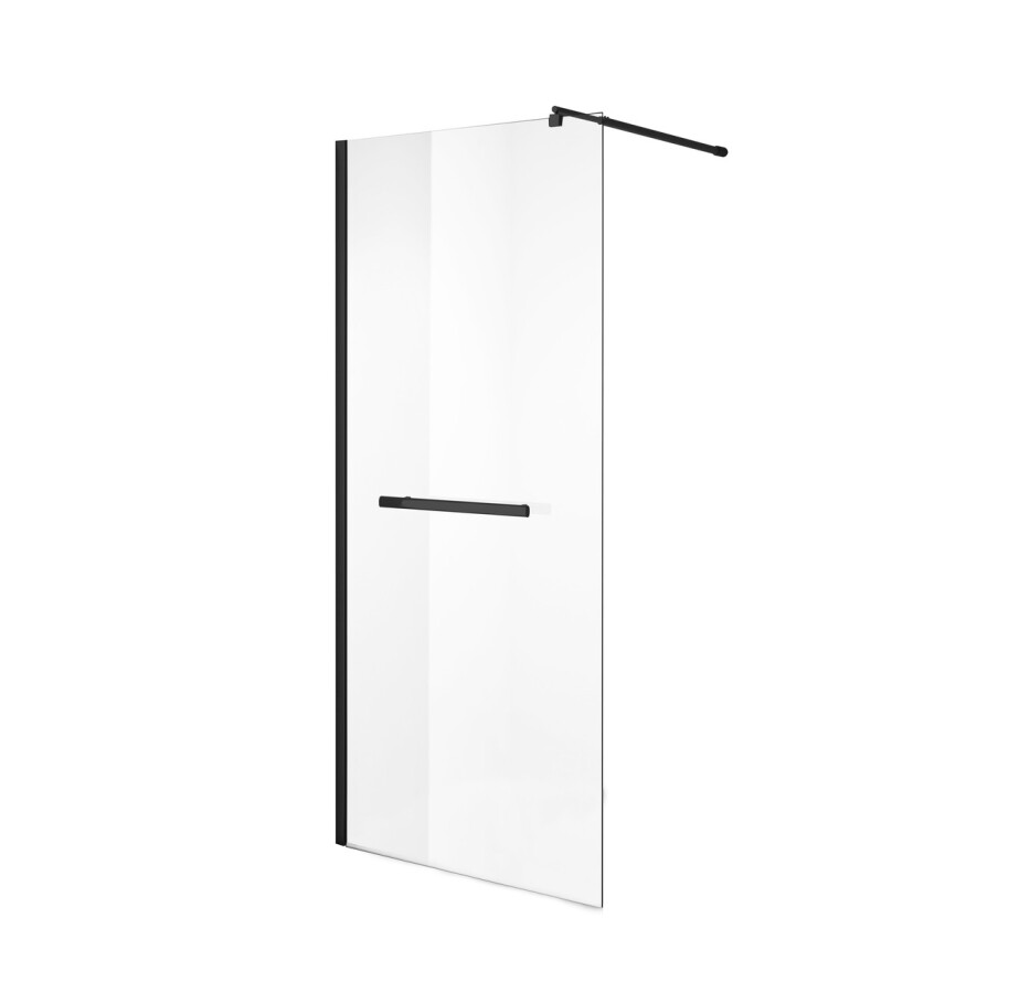 Душевая перегородка Niagara Nova NG-681-12ВLACK (120х195) черный,стекло прозрачное,1 место