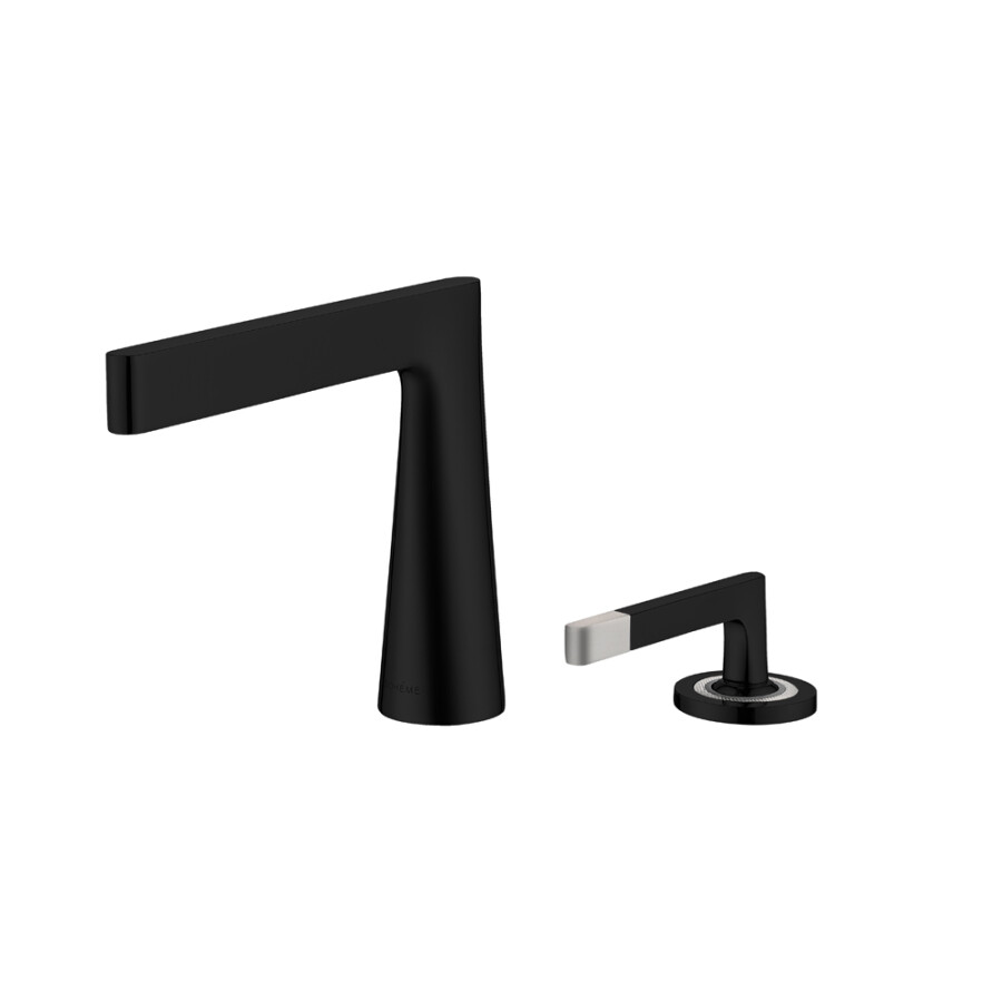 Смеситель для раковины 2х-позиционный Boheme Duo Black 161-B