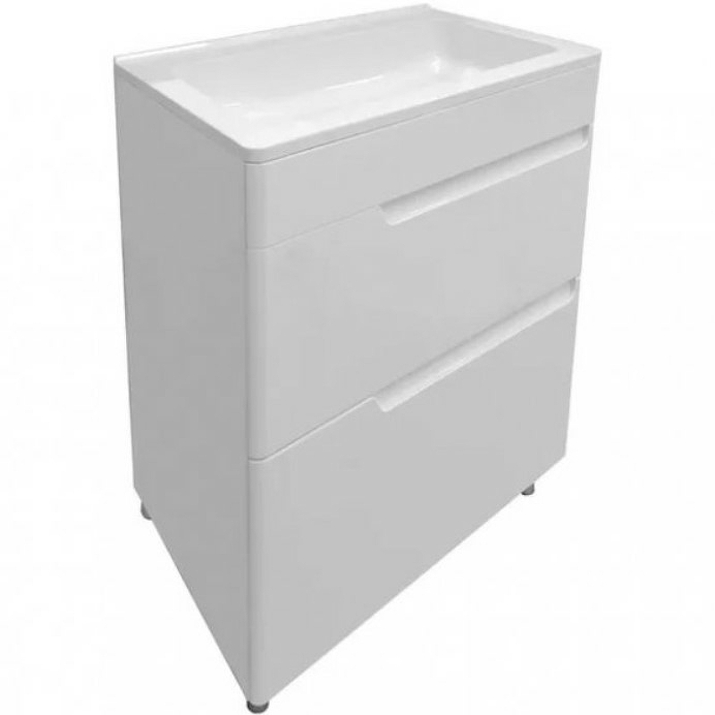 Эстет Kare Luxe 60 тумба с раковиной напольная 2 ящика ФР-00007072