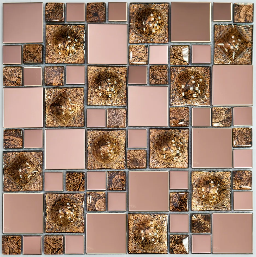 NS Mosaic Metal мозаика металл, стекло 30х30 см MS-624