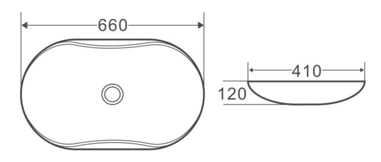 BelBagno BB1334 раковина накладная 66 см белая