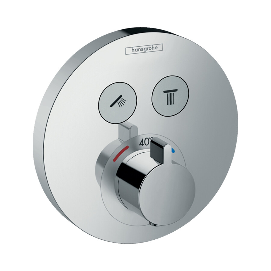 Hansgrohe ShowerSelect S Термостат для 2 потребителей скрытый монтаж хром 15743000