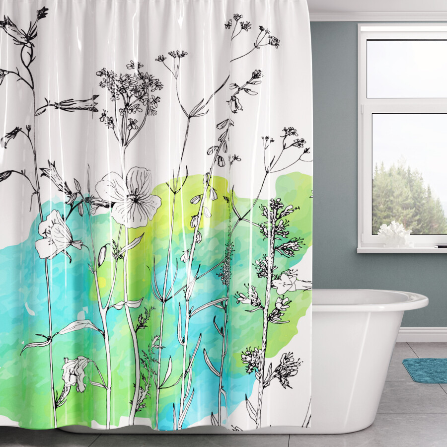 WasserKRAFT Dill SC-39101 180*200 штора для ванной