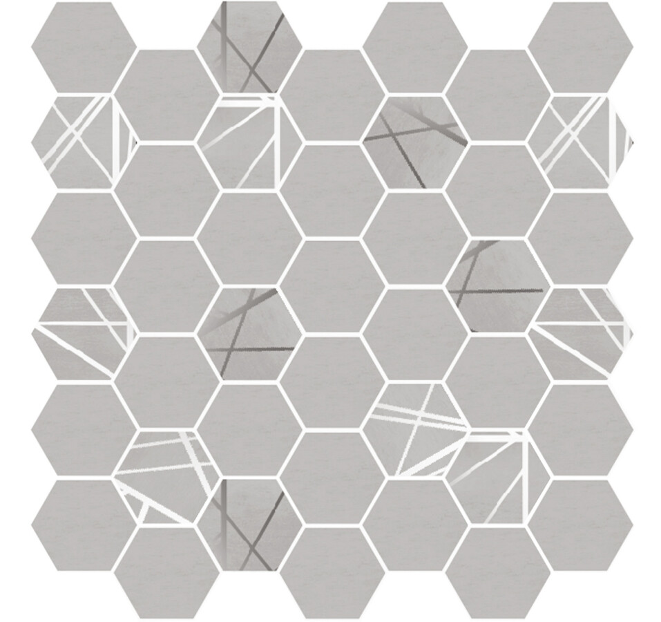 Delacora Mosaic Baffin Gray Dark декор 316*297 DW7BFN25