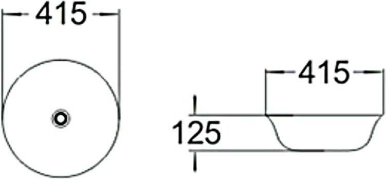 SantiLine SL-1053 раковина накладная 41 см