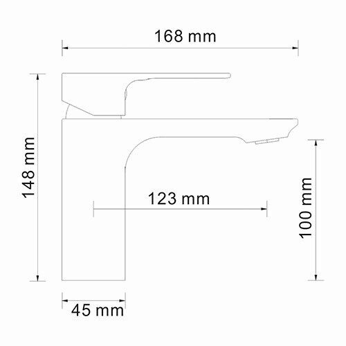 WasserKRAFT Dinkel 5803 смеситель для раковины 35 мм