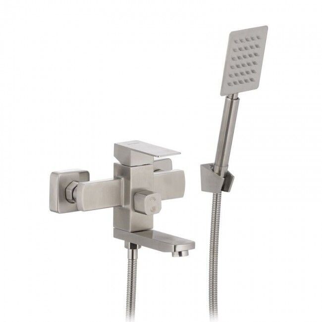 Смеситель для ванны Mixxus Kub 009 Euro Нержавеющая сталь CR0443