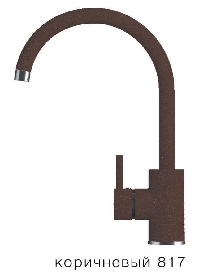 Tolero Элара №817 смеситель для кухни коричневый