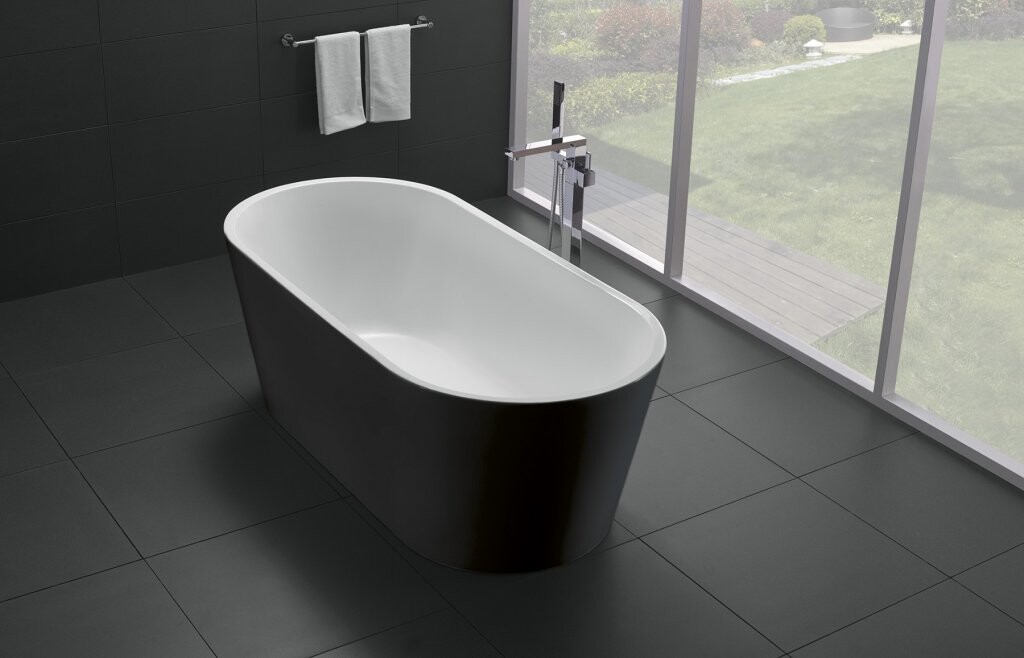 BelBagno ванна отдельностоящая овальная 170х80 BB71-1700-NERO