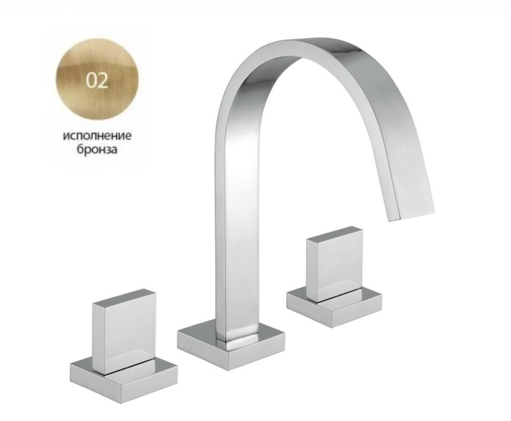 Cezares Unika смеситель для раковины бронза UNIKA-BLS2-02-W0