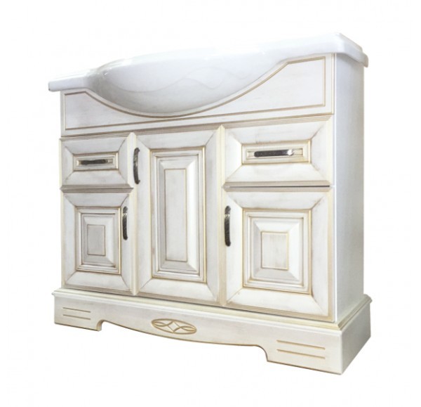 Mirsant Версаль Premium 105 тумба УТ000046585 с раковиной America напольная