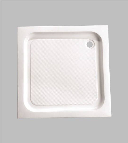 Поддон акриловый ABS02 100х100х15 квадратный (с сифоном) EG230007