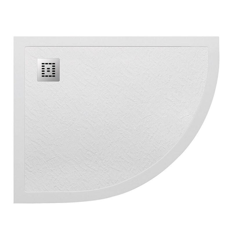 Поддон из искусственного мрамора левосторонний Belbagno TRAY-MR-UNO-RH-120/90-550-35-W-L-CR