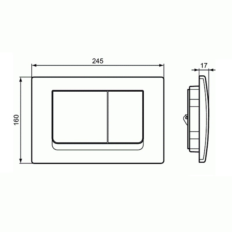 Ideal Standard SOLEA M1 R0108AA кнопка смыва хром