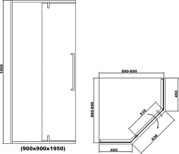 RGW Stilvoll SV-81 32328199-11 душевое ограждение 90*90*195