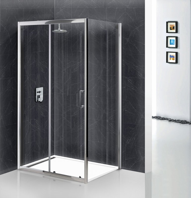 BelBagno Uno душевой уголок 100х80 UNO-195-AH-1-100/80-C-Cr