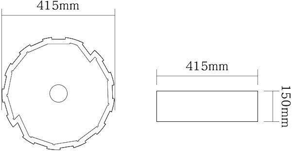 SantiLine SL-7016 раковина декоративная накладная 41 см