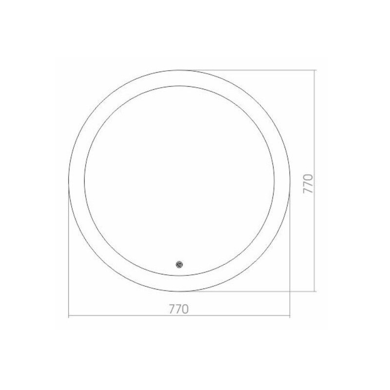 Зеркальное полотно Azario Перла 77*77 CS00059116