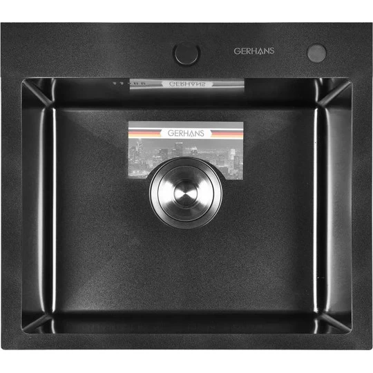 Мойка для кухни из нержавеющей стали Gerhans K35044B PVD