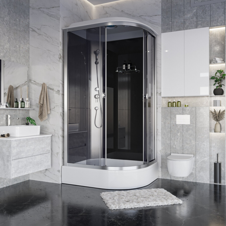 Niagara Eco Душевая кабина 120x80 Левая Тропический душ E120/80/26L/TN