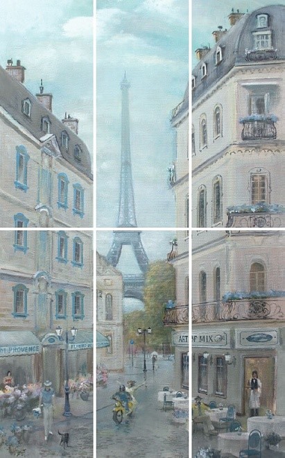 Kerama Marazzi Кантри Шик Париж панно 60x100 см VB\A14\6x\7071