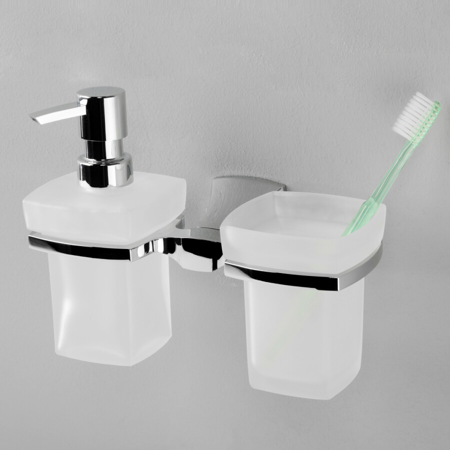 WasserKRAFT Wern K-2589 стакан с дозатором хром