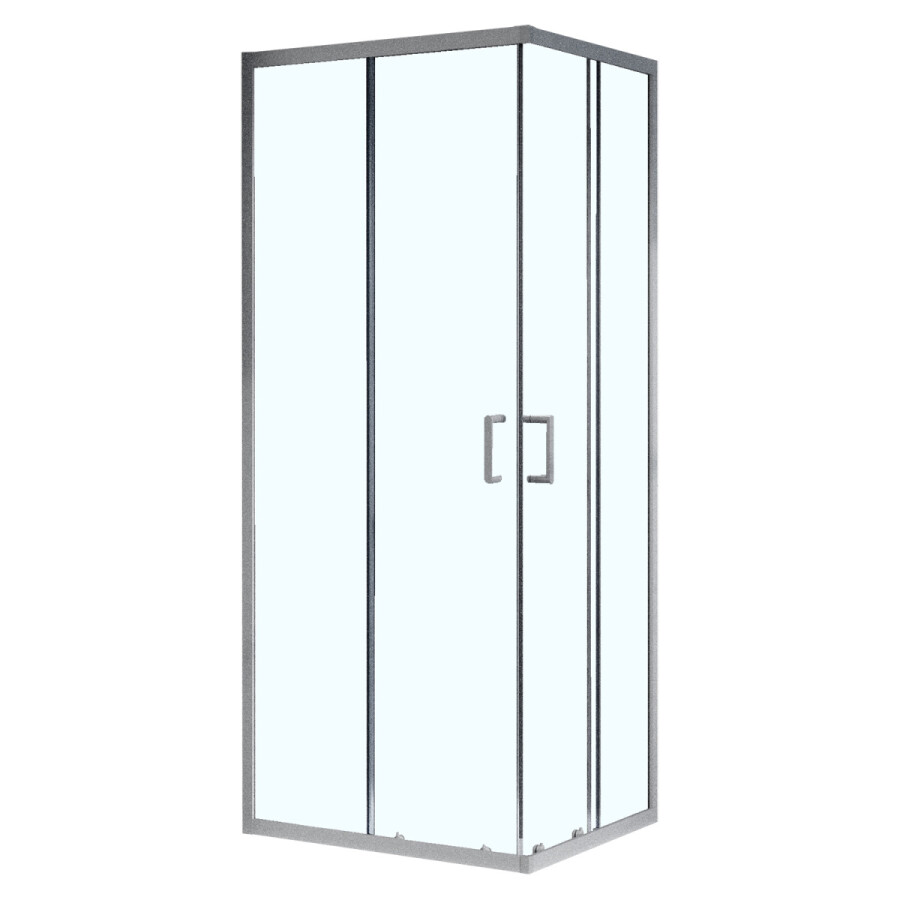 Душевое ограждение Azario Vienna 900х900х1950 прозрачное стекло 6 мм, профиль графит матовый AZ-R36-90-MGR-CL