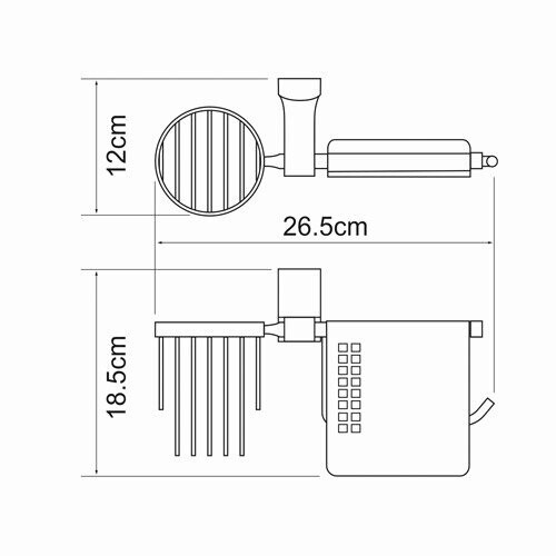 WasserKRAFT Leine K-5059 держатель для туалетной бумаги хром