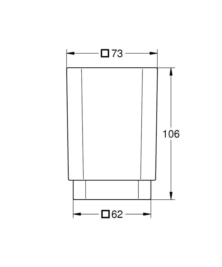 Grohe Selection Cube 40783000 стакан для зубных щеток